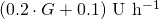 (0.2\cdot G + 0.1)$ U h$^{-1}